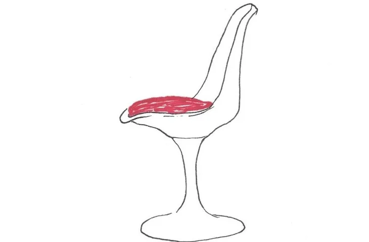 Nannas Skizze des Tulip Chair