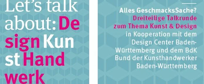designtalks_let's talk about: design kunst handwerk