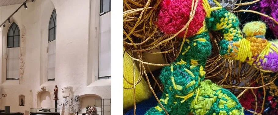 ehingen (donau): 2. garnobjekt-workshop während spitalkapellenausstellung