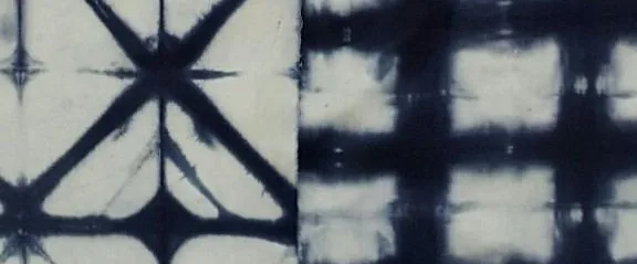 japanische färbetechniken - 100% itajime shibori